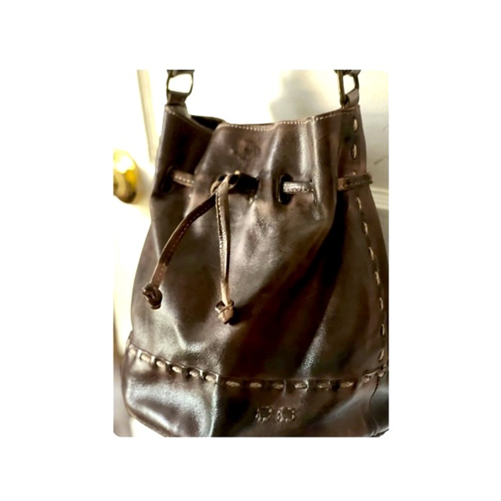 Bed Stu Brown Leather Shoulder Bag